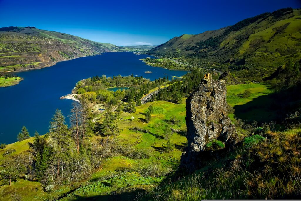 The Columbia River Gorge.